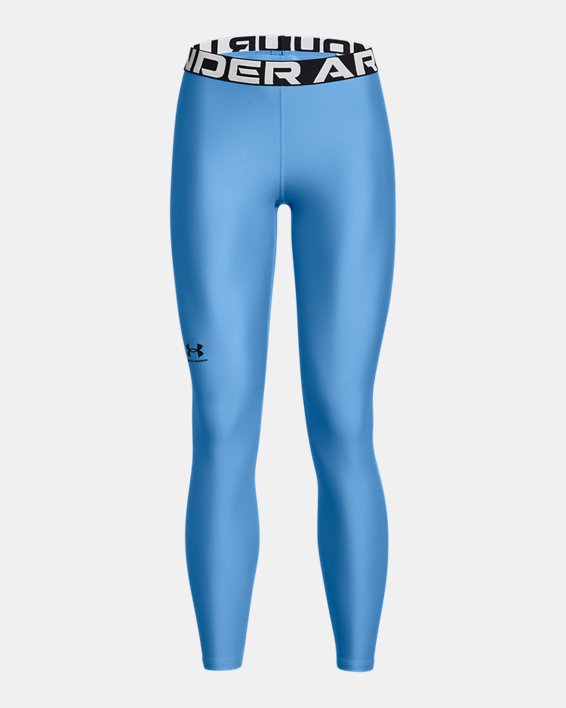 Women's HeatGear® Leggings, Blue, pdpMainDesktop image number 4